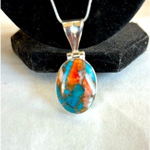 Spiny oyster shell, turquoise, gemstone